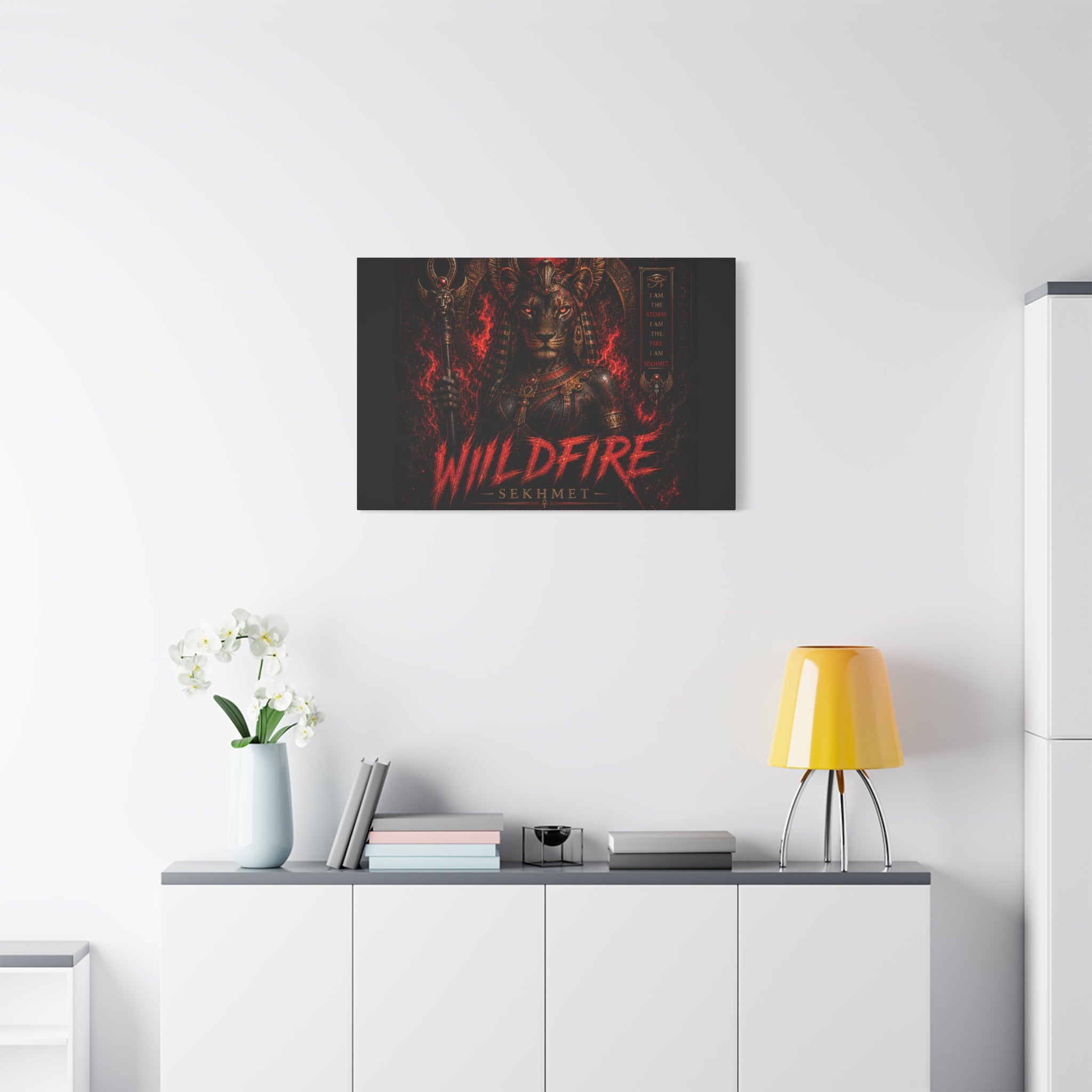 Wildfire Sekhmet Canvas — ‘WILDFIRE Matte Stretched Wall Art
