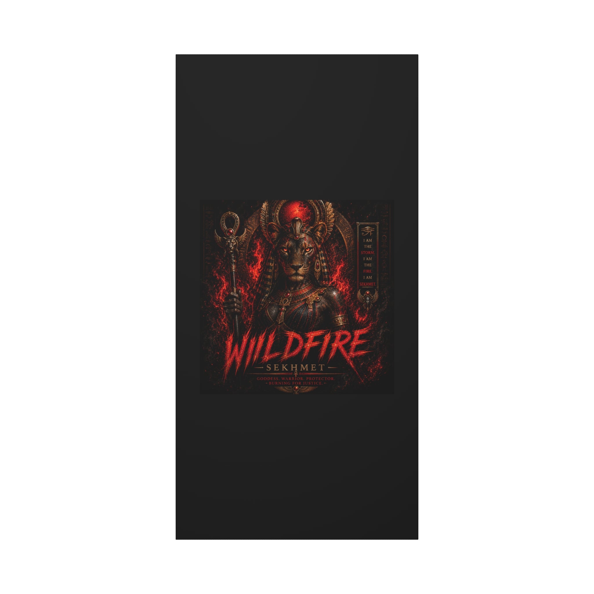 Wildfire Sekhmet Canvas — ‘WILDFIRE Matte Stretched Wall Art