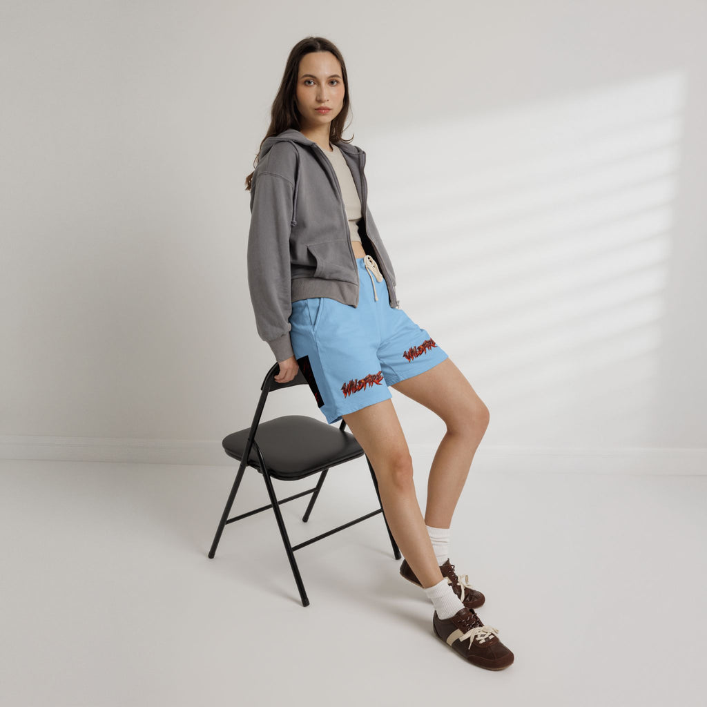 Wildfire Anubis Graphic Sweat Shorts — Lightweight Fleece Lounge Shorts