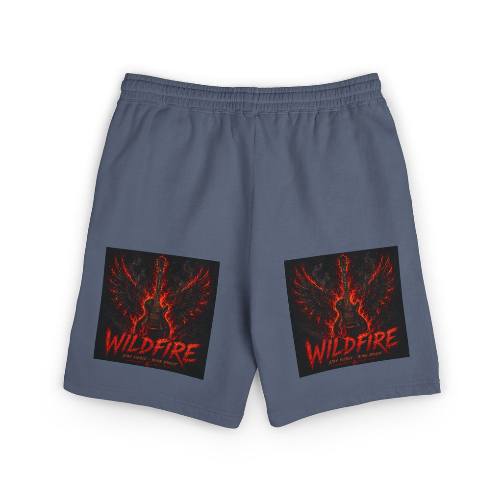 Wildfire Anubis Graphic Sweat Shorts — Lightweight Fleece Lounge Shorts