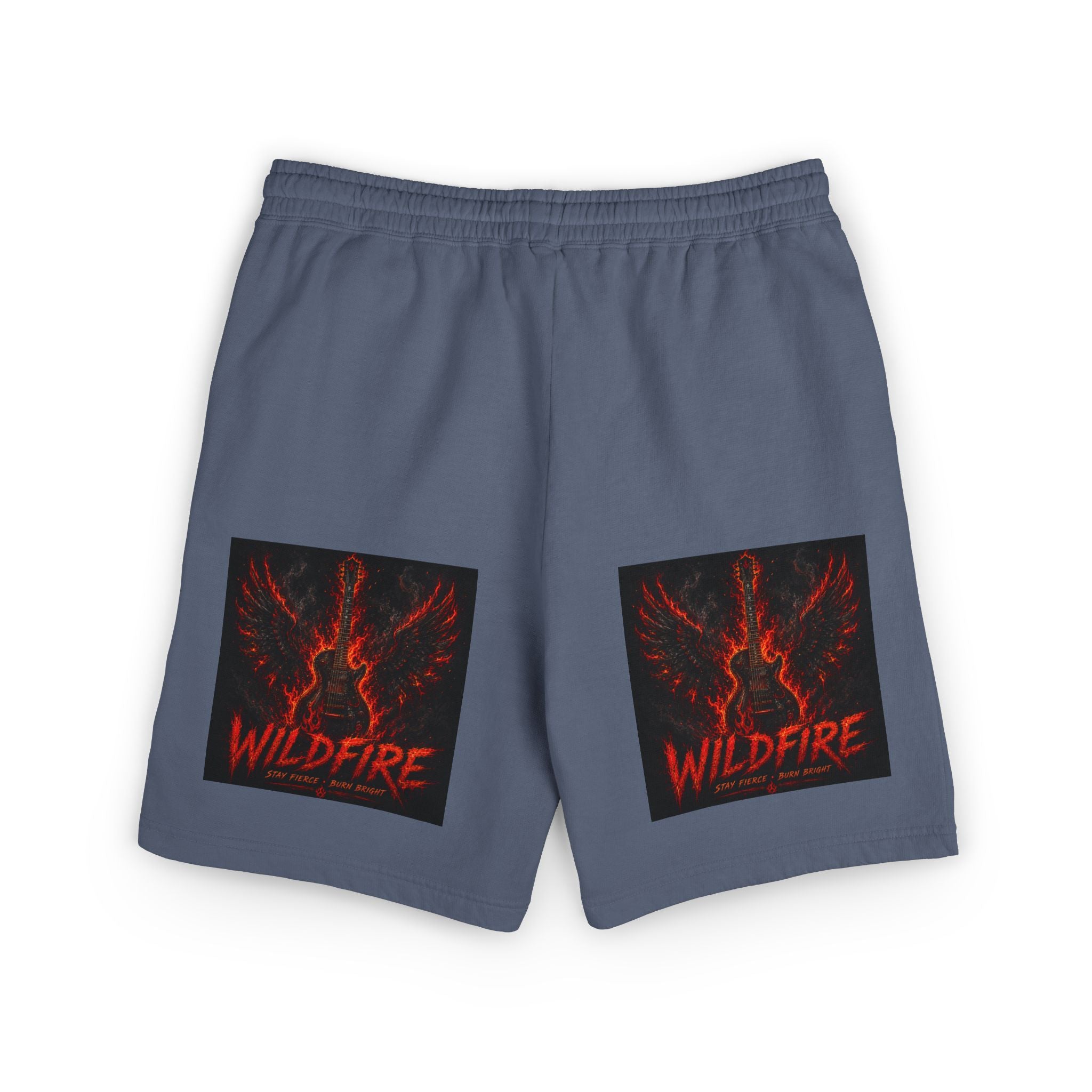 Wildfire Anubis Graphic Sweat Shorts — Lightweight Fleece Lounge Shorts