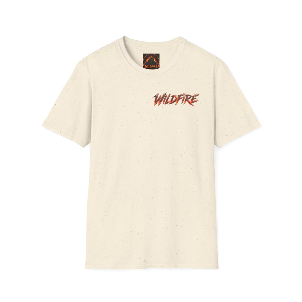 Wildfire Flame Graphic T-Shirt — Retro Flame Logo Tee