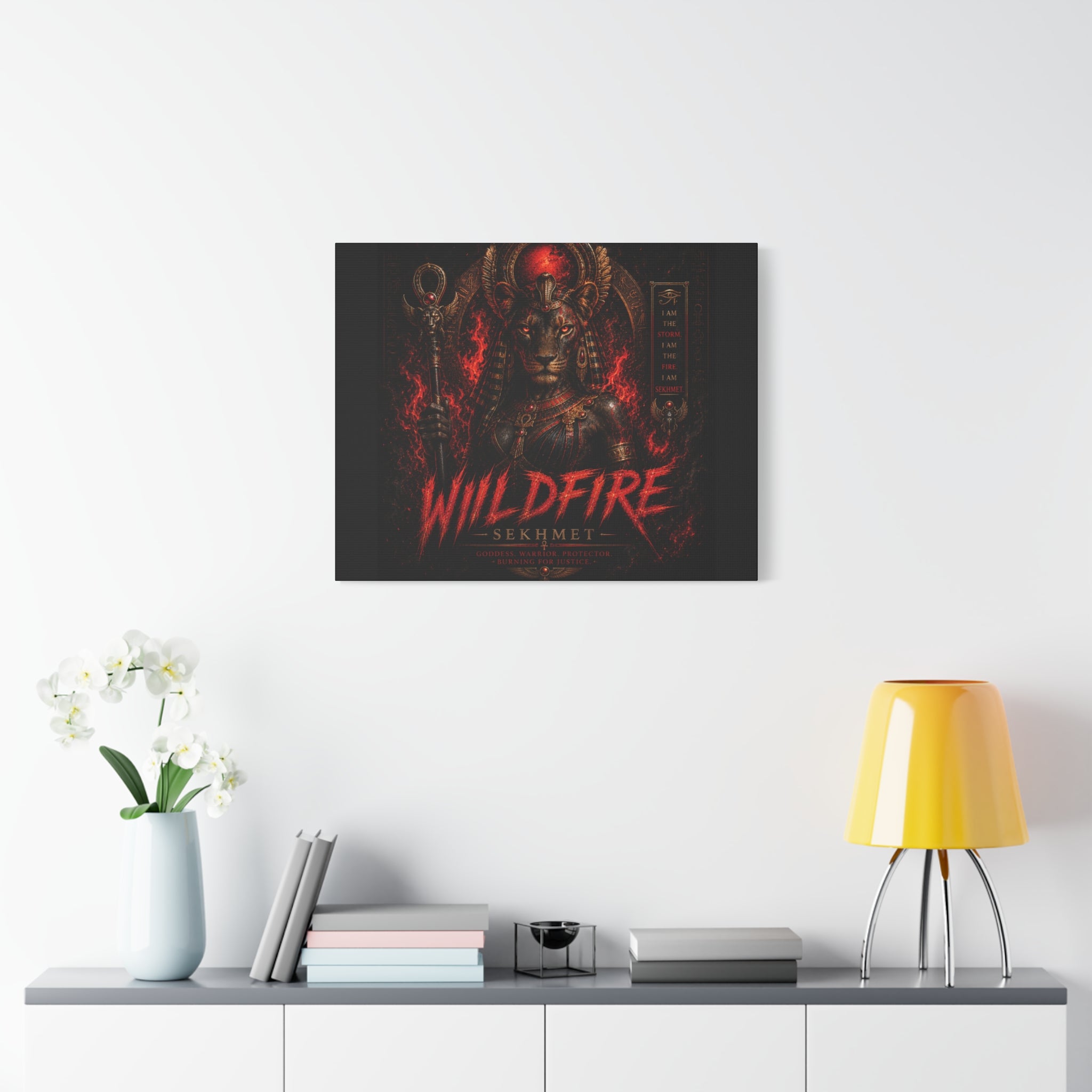 Wildfire Sekhmet Canvas — ‘WILDFIRE Matte Stretched Wall Art