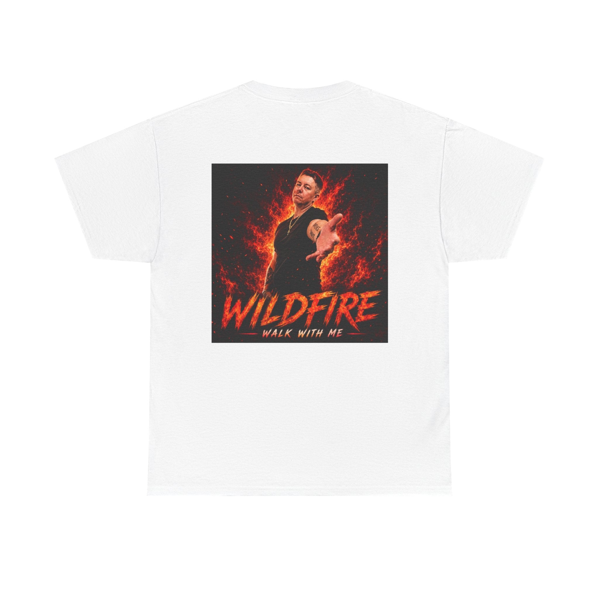 Wildfire Graphic Tee — "Walk With Me" Backprint
