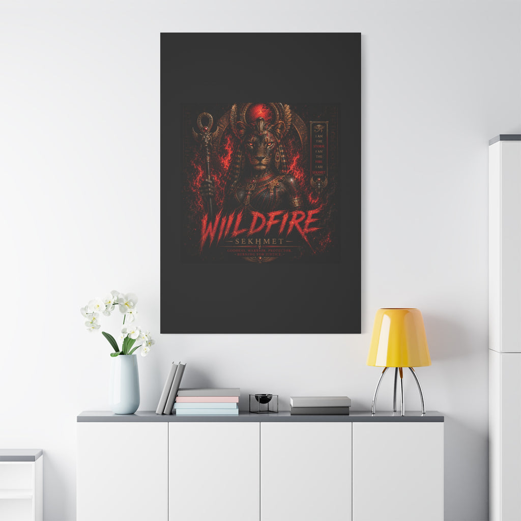 Wildfire Sekhmet Canvas — ‘WILDFIRE Matte Stretched Wall Art