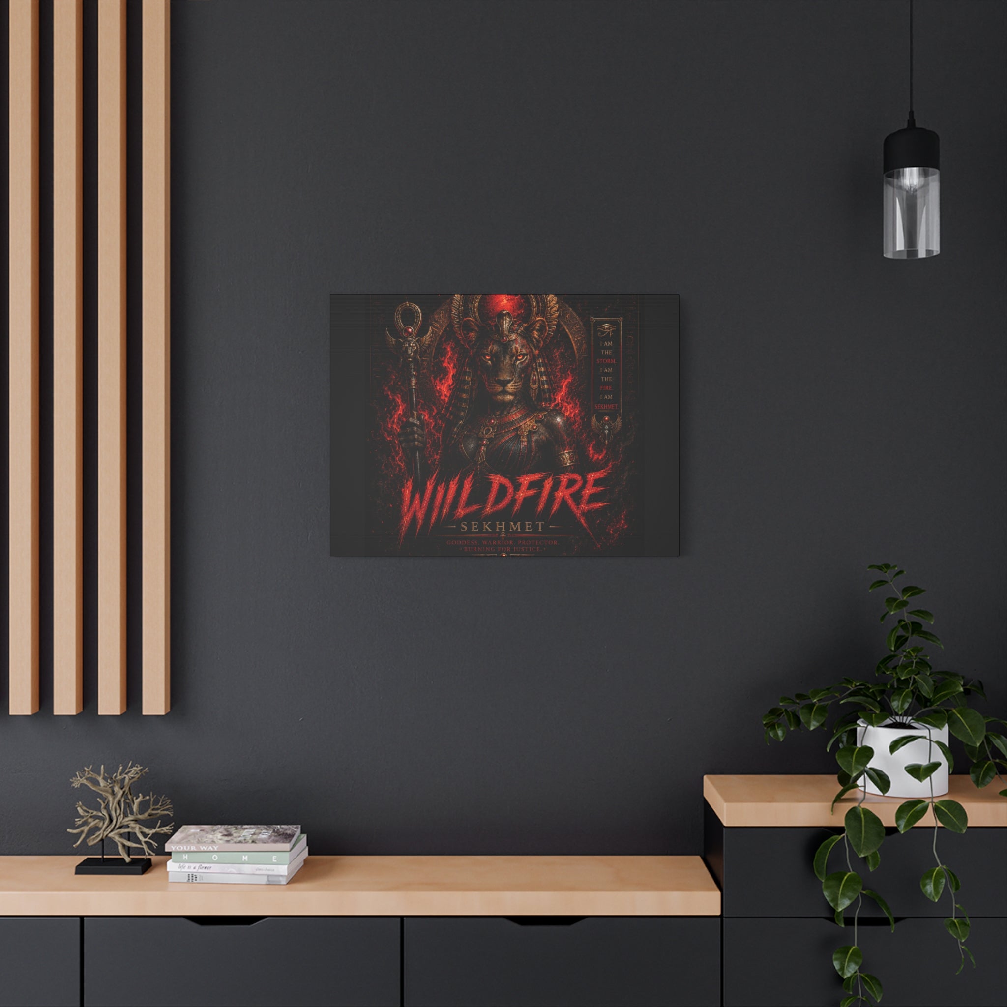 Wildfire Sekhmet Canvas — ‘WILDFIRE Matte Stretched Wall Art