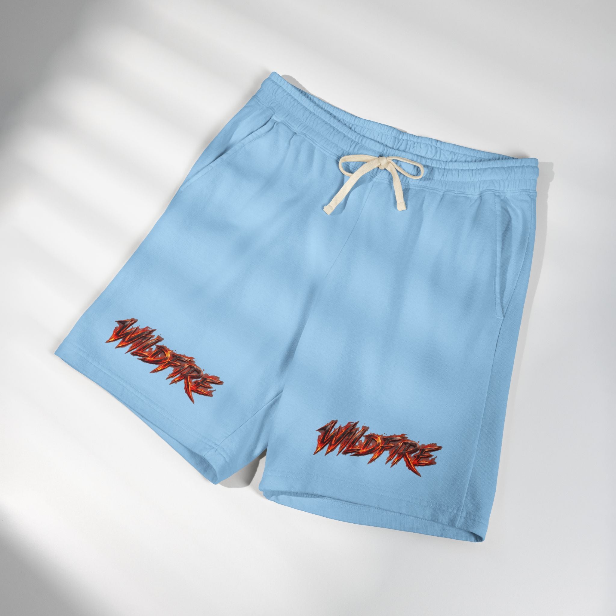 Wildfire Anubis Graphic Sweat Shorts — Lightweight Fleece Lounge Shorts