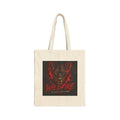 Wildfire Tote Bag — Lion & Lioness Canvas Tote, Gothic Animal Lover Gift