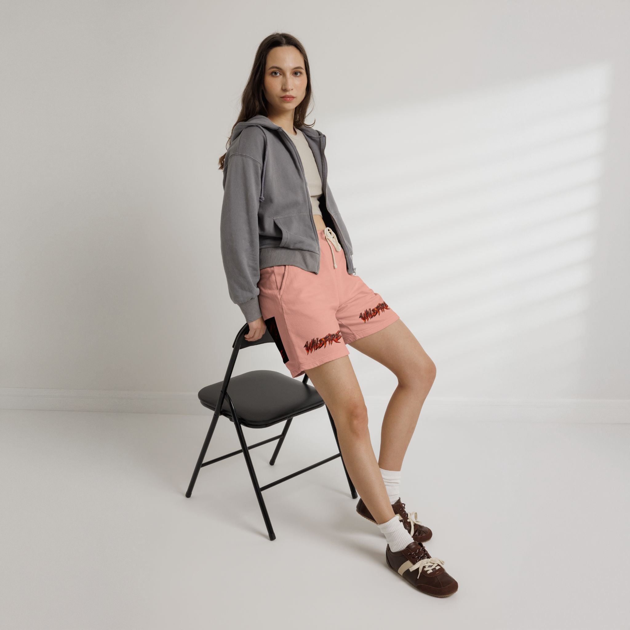Wildfire Anubis Graphic Sweat Shorts — Lightweight Fleece Lounge Shorts