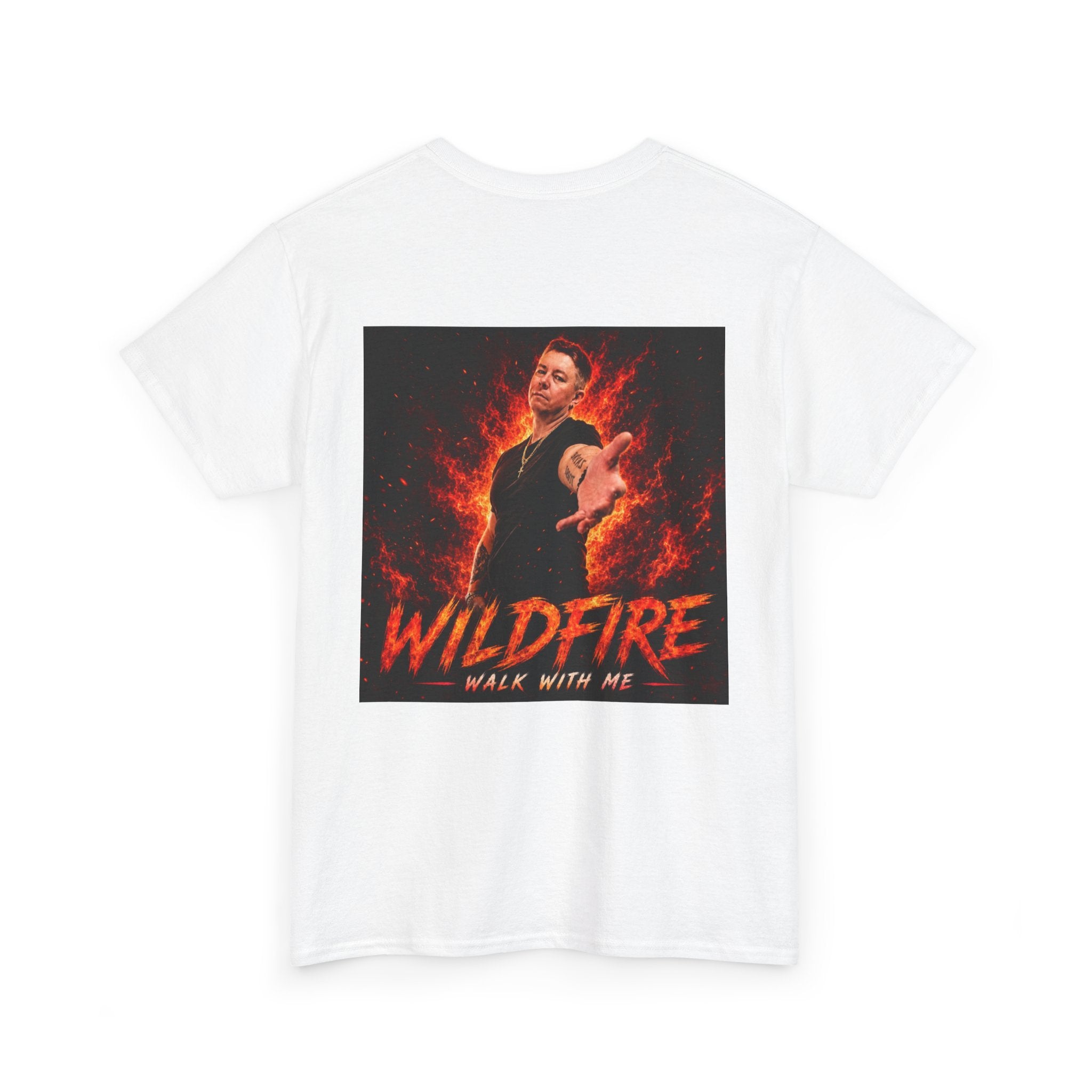 Wildfire Graphic Tee — "Walk With Me" Backprint