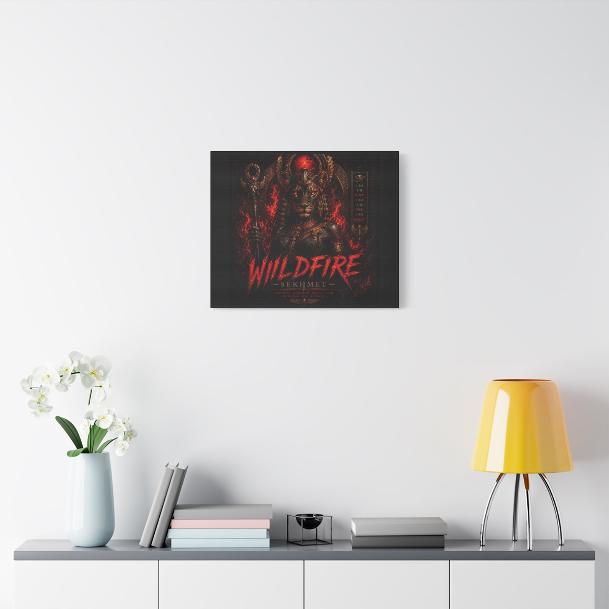 Wildfire Sekhmet Canvas — ‘WILDFIRE Matte Stretched Wall Art