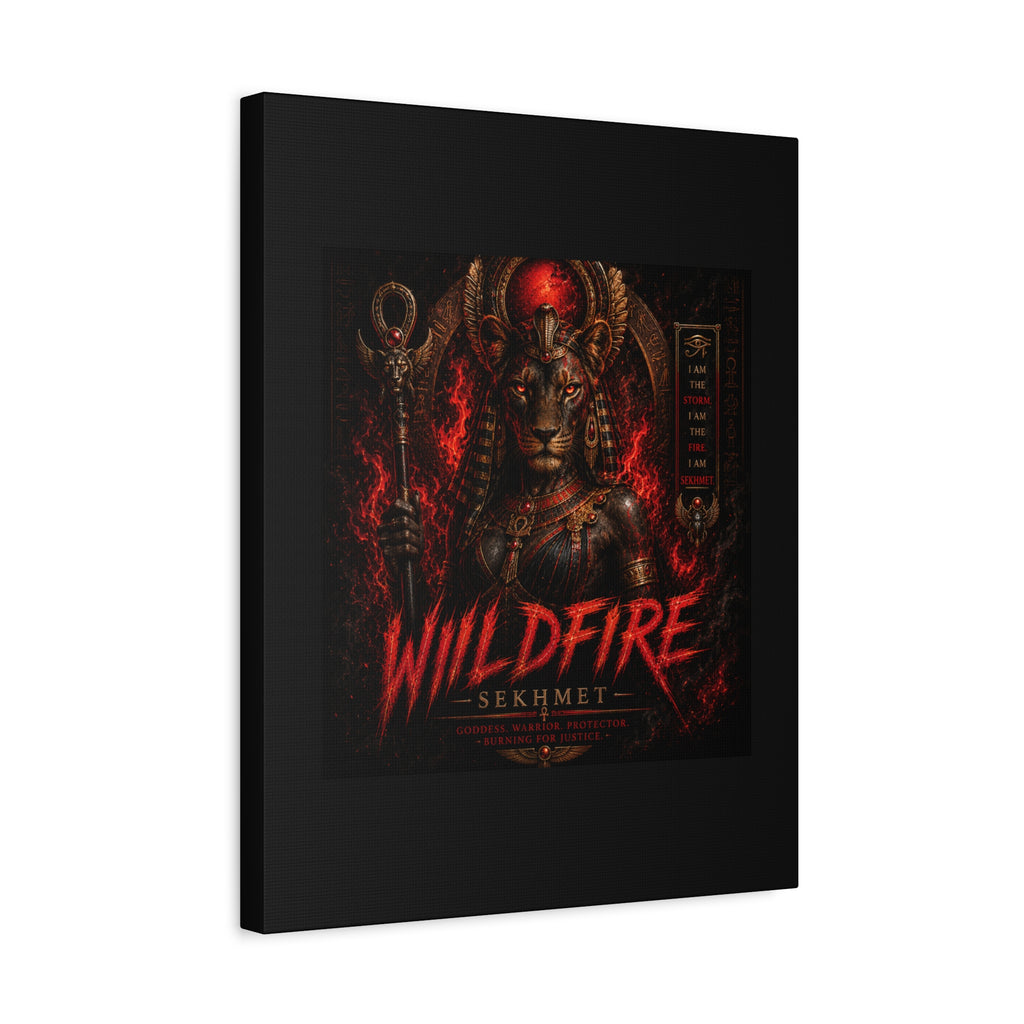 Wildfire Sekhmet Canvas — ‘WILDFIRE Matte Stretched Wall Art