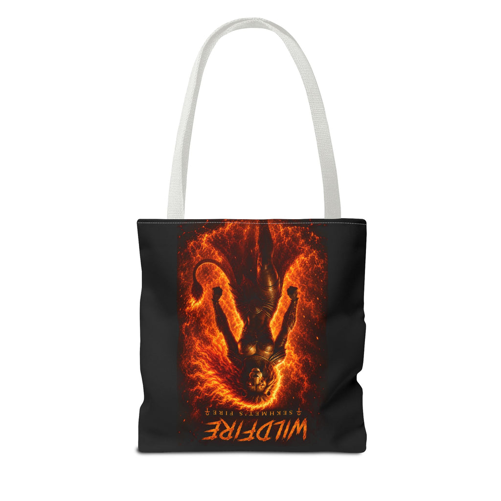 Wildfire Sekhmet Tote Bag — Fiery Egyptian AOP Tote