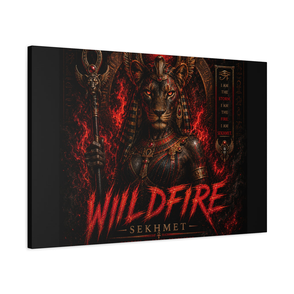 Wildfire Sekhmet Canvas — ‘WILDFIRE Matte Stretched Wall Art