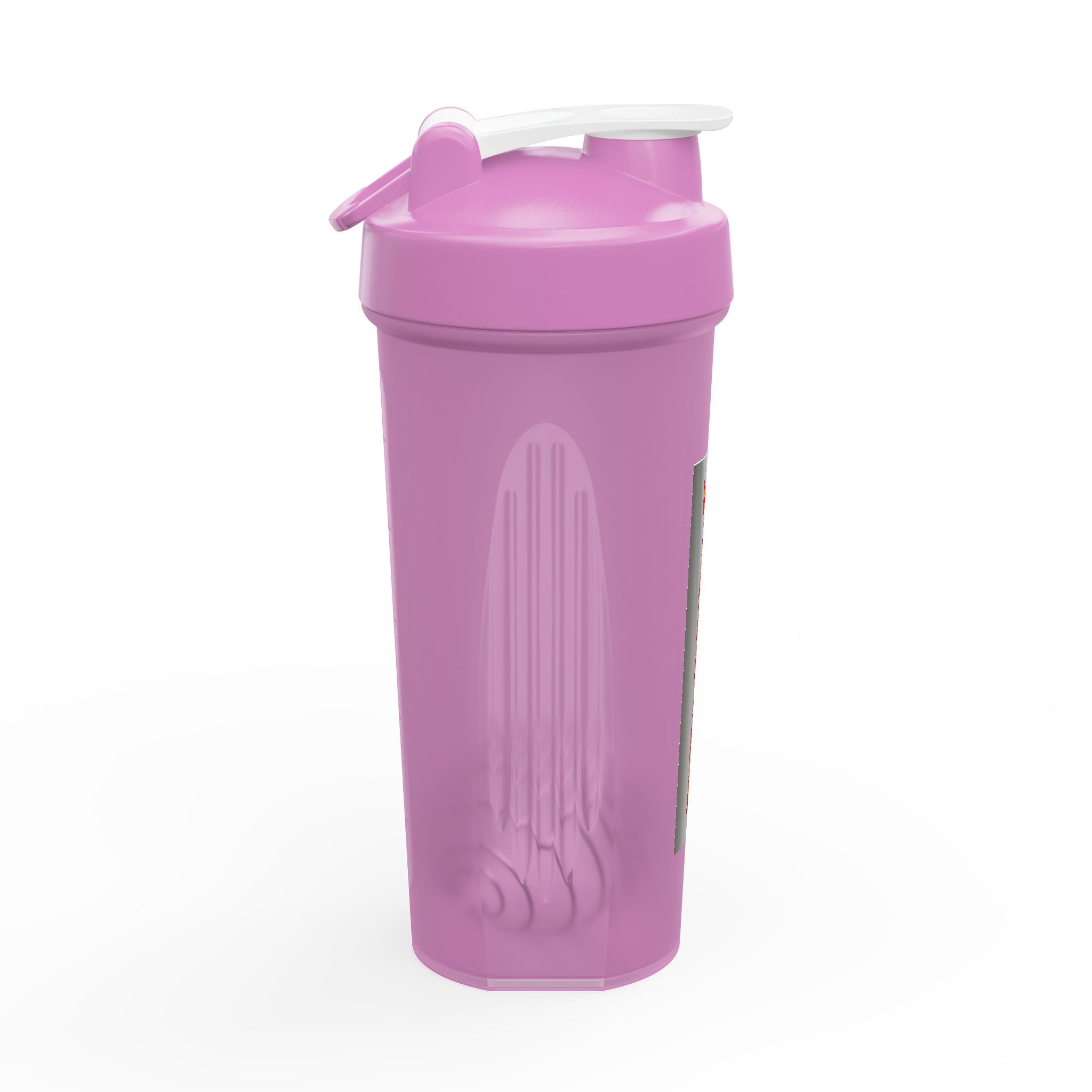 Protein Shaker Bottle — 'WILDFIRE' Flaming Vertical Logo Fitness Shaker