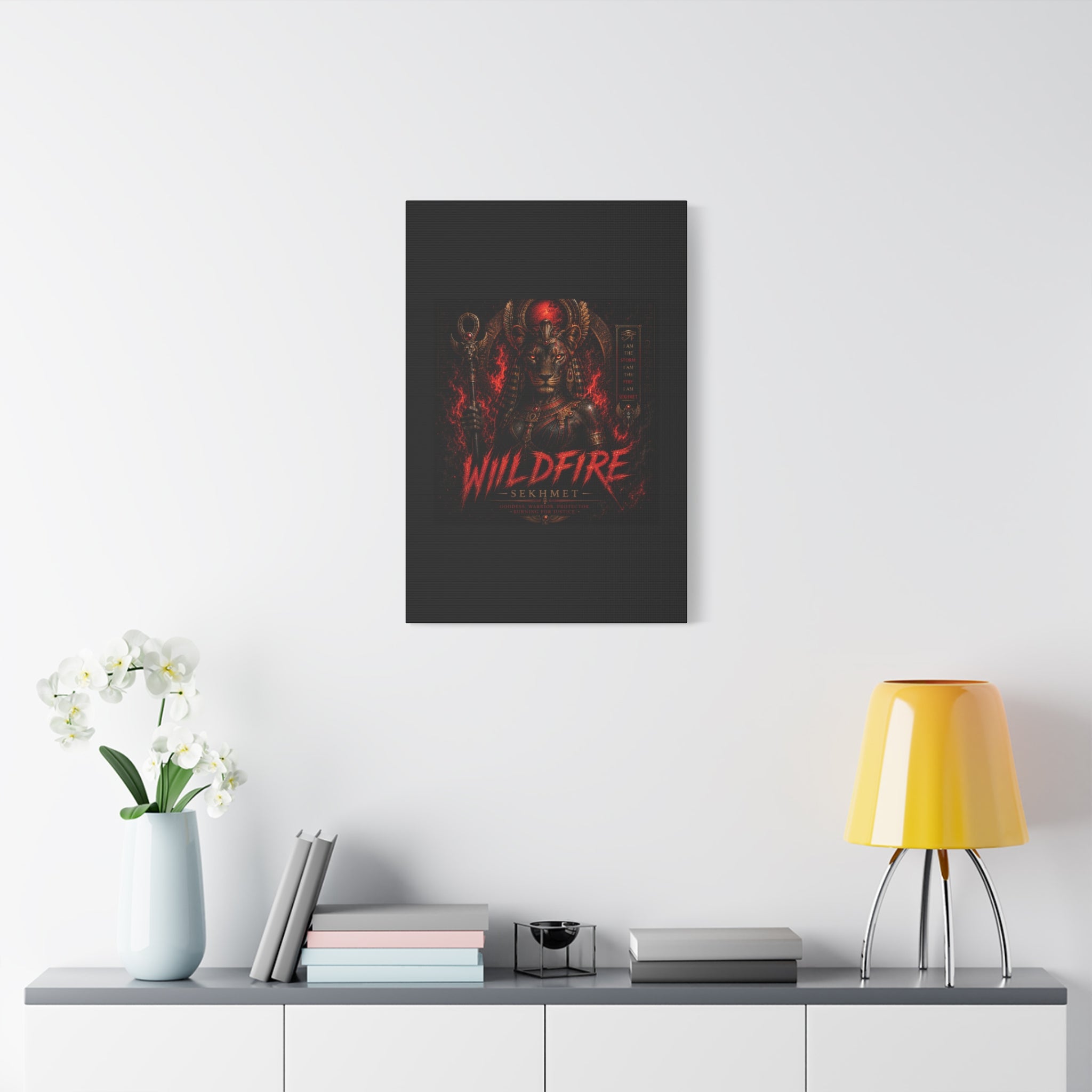 Wildfire Sekhmet Canvas — ‘WILDFIRE Matte Stretched Wall Art
