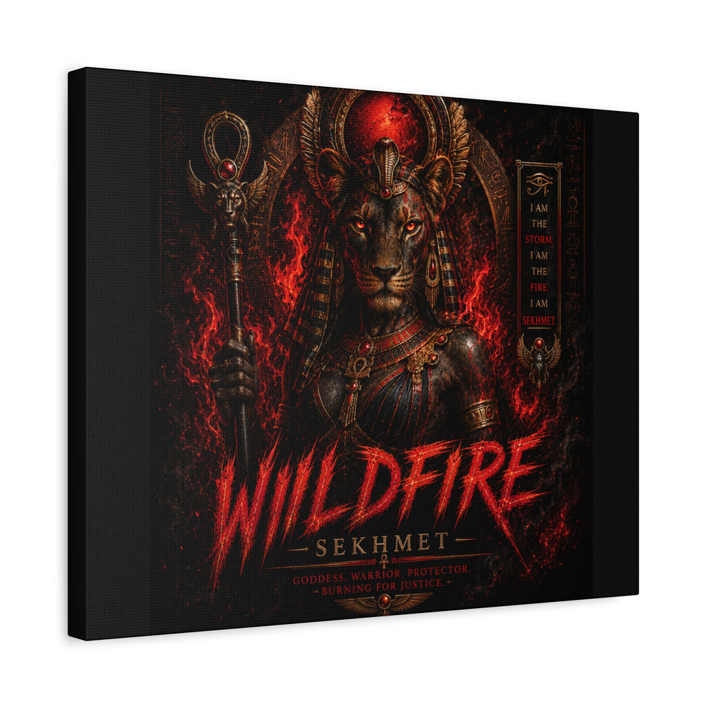 Wildfire Sekhmet Canvas — ‘WILDFIRE Matte Stretched Wall Art