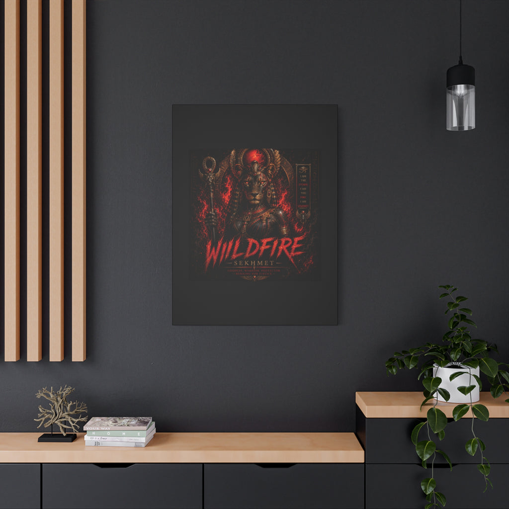 Wildfire Sekhmet Canvas — ‘WILDFIRE Matte Stretched Wall Art
