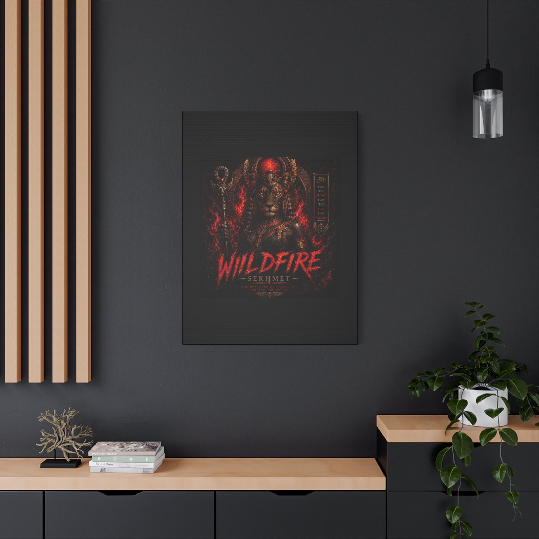 Wildfire Sekhmet Canvas — ‘WILDFIRE Matte Stretched Wall Art