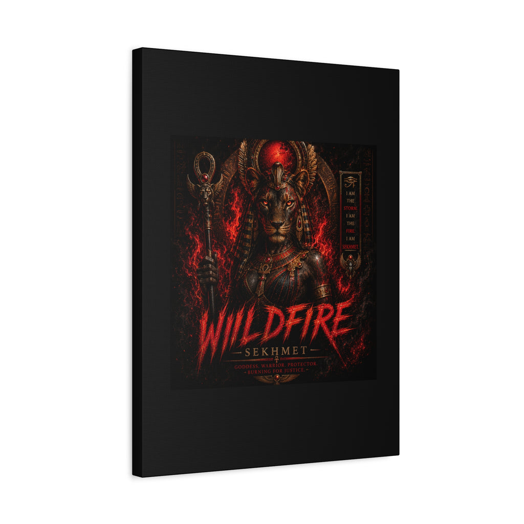Wildfire Sekhmet Canvas — ‘WILDFIRE Matte Stretched Wall Art