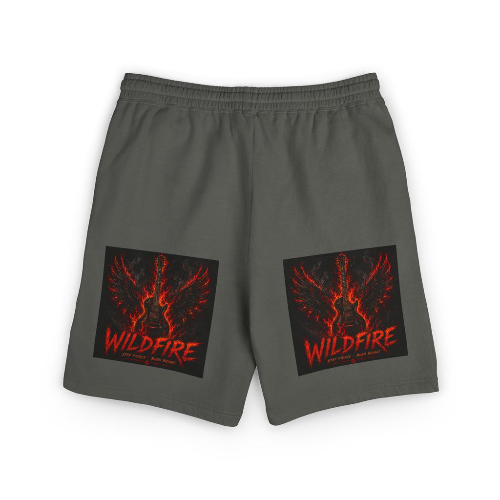 Wildfire Anubis Graphic Sweat Shorts — Lightweight Fleece Lounge Shorts