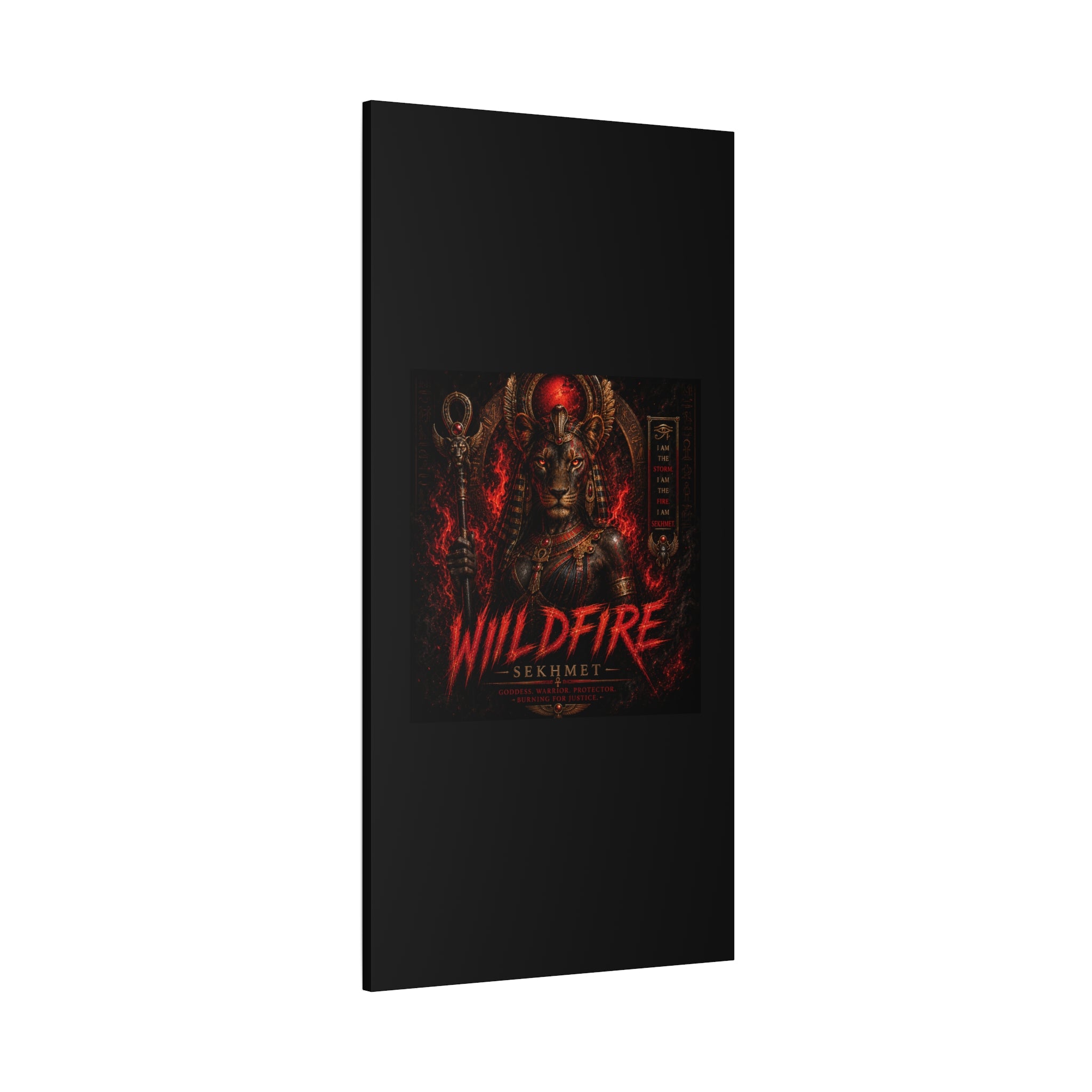 Wildfire Sekhmet Canvas — ‘WILDFIRE Matte Stretched Wall Art