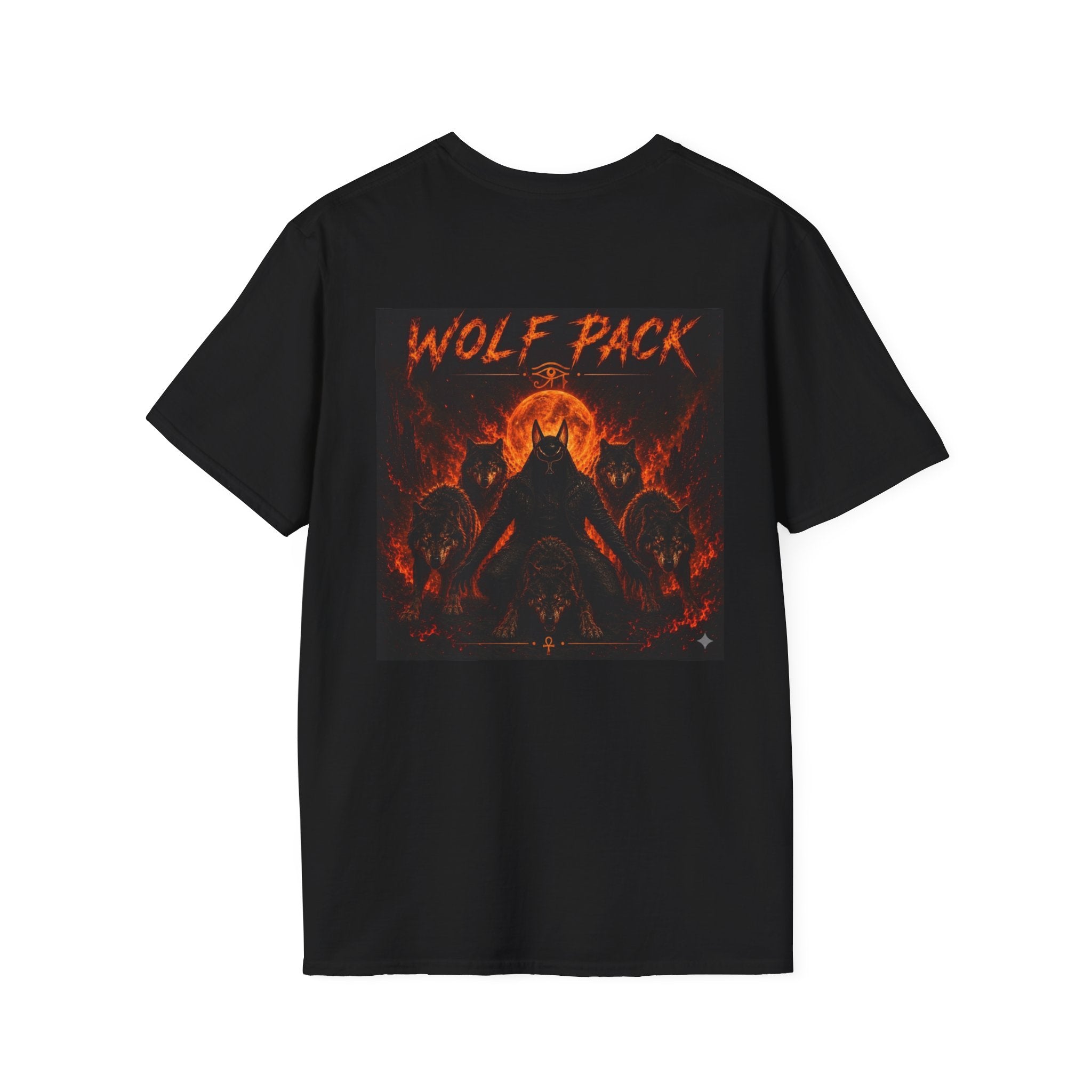 Wildfire Wolf Pack T-Shirt — Bold Flame Logo Tee