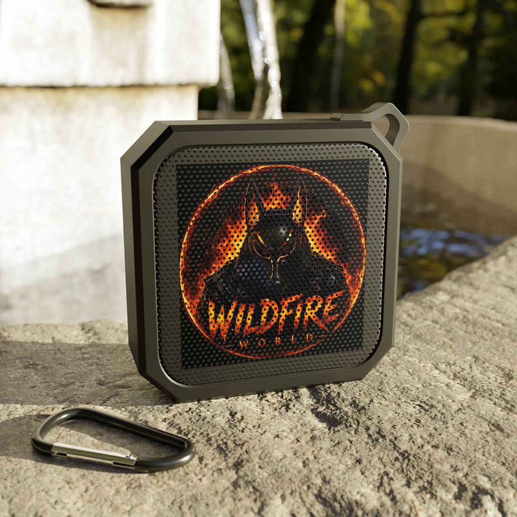 Wildfire World Portable Bluetooth Speaker — Rugged Outdoor Speaker with Fiery Demon Design