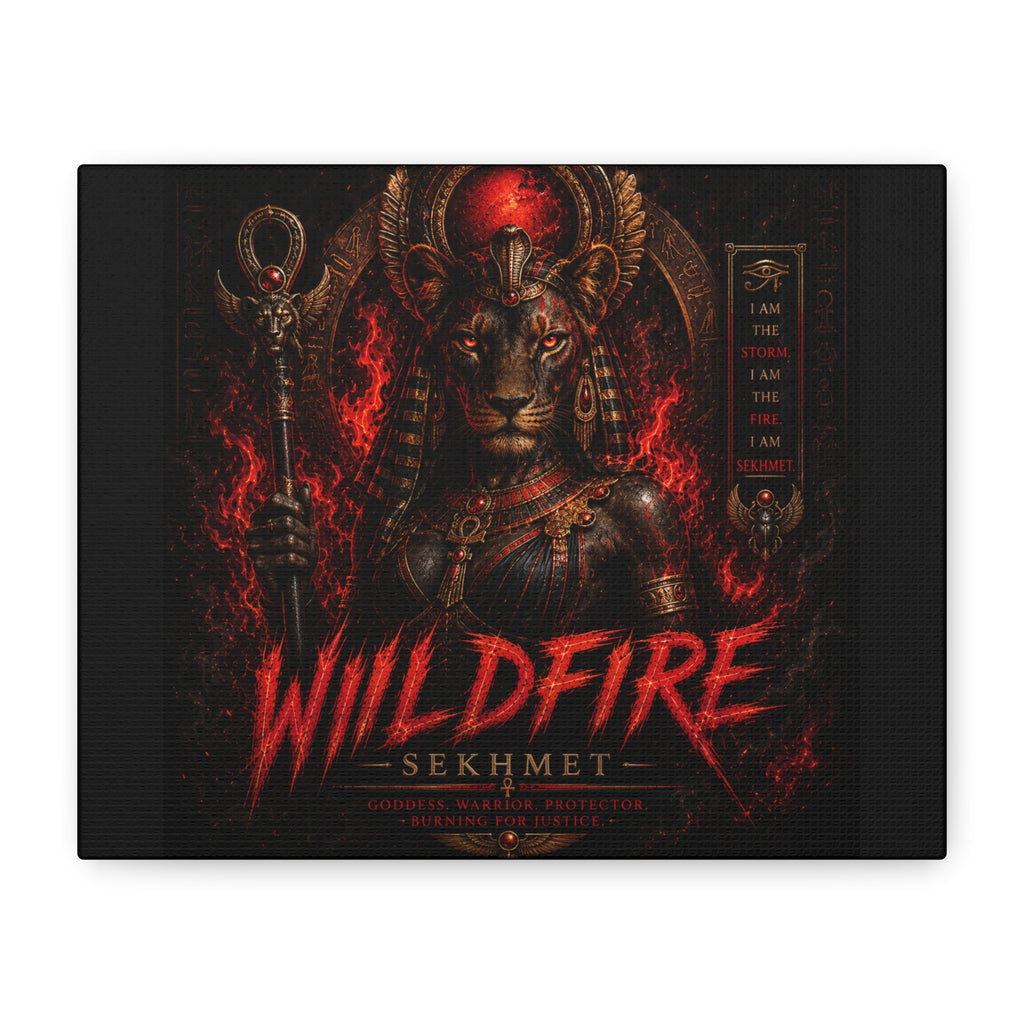 Wildfire Sekhmet Canvas — ‘WILDFIRE Matte Stretched Wall Art