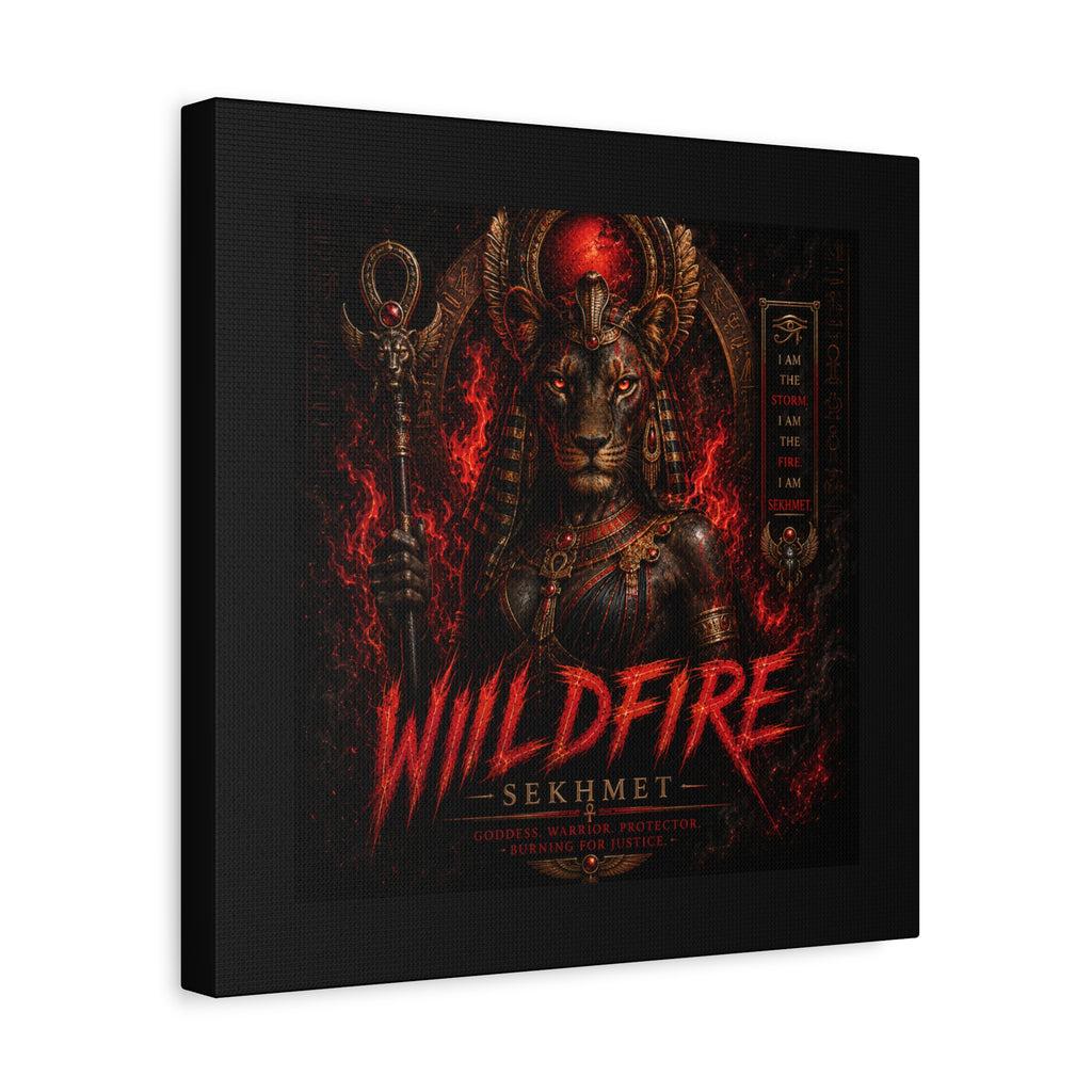 Wildfire Sekhmet Canvas — ‘WILDFIRE Matte Stretched Wall Art