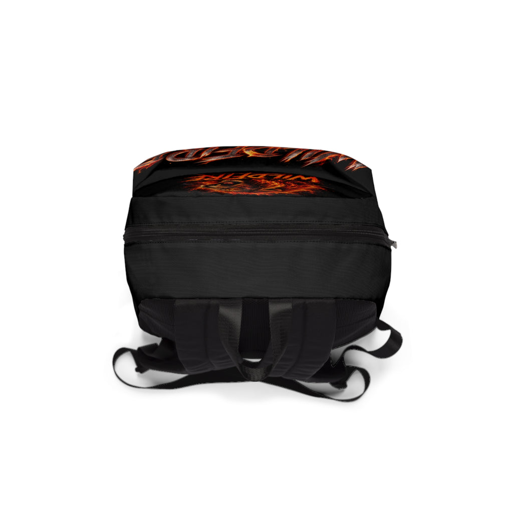 Wildfire Lion Backpack — Fiery Roaring Lion Graphic Bag