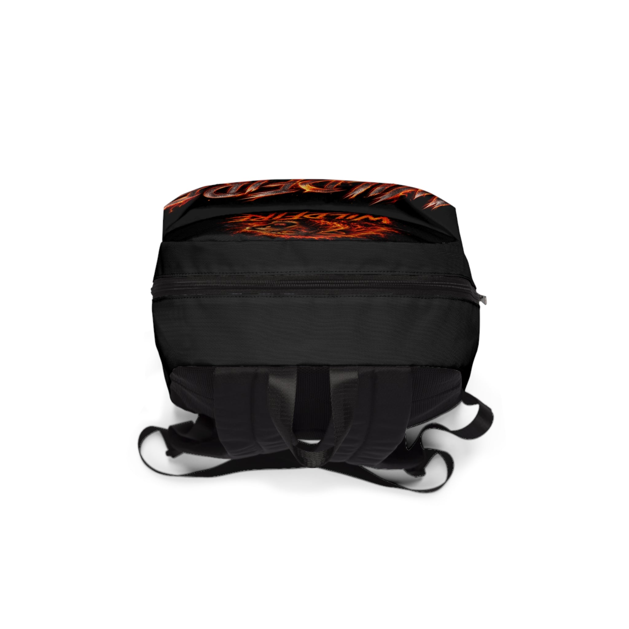 Wildfire Lion Backpack — Fiery Roaring Lion Graphic Bag