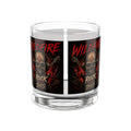 Wildfire Rock & Roll 10oz Whiskey Rocks Glass — 'Rock Never Dies' Skull Guitar Design