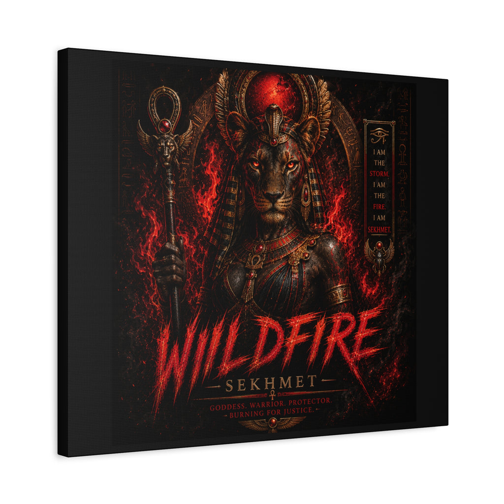 Wildfire Sekhmet Canvas — ‘WILDFIRE Matte Stretched Wall Art