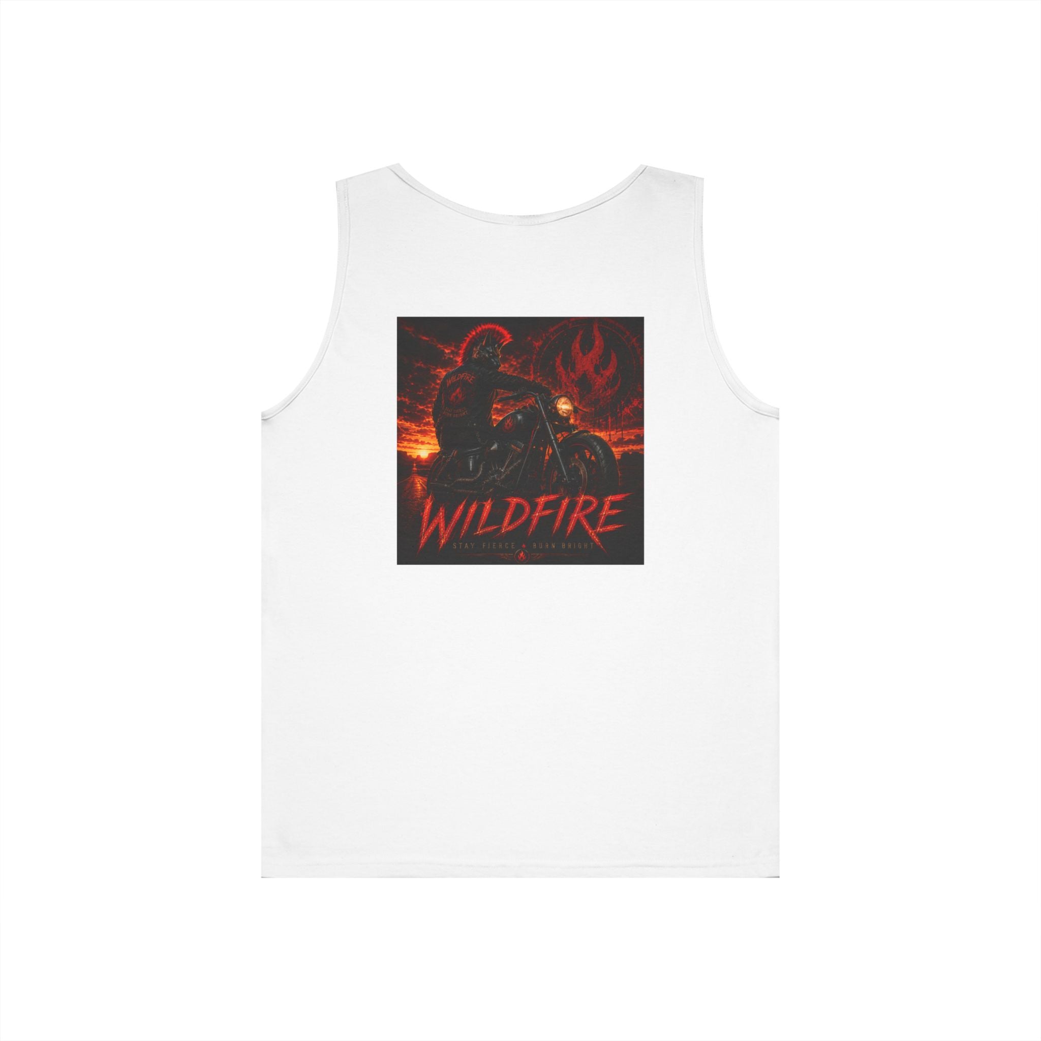 Wildfire Motorbike Tank Top — Wildfire Graphic Flame Freedom Tee