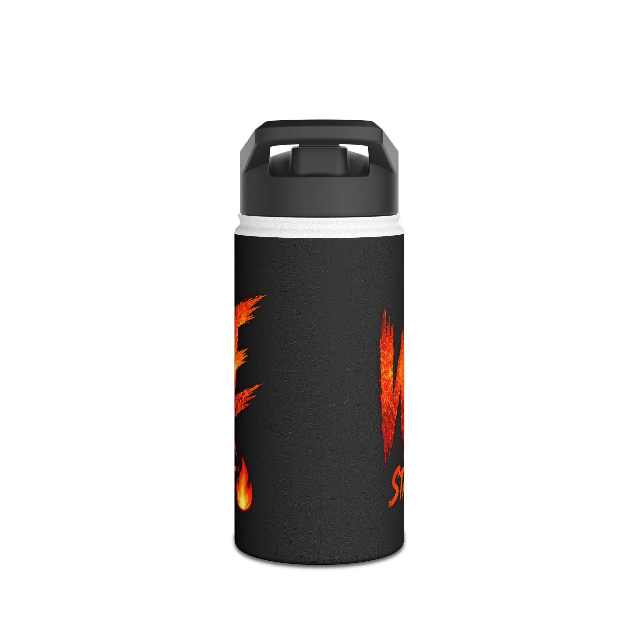 Wildfire Stainless Steel Water Bottle — “Fierce Burn Bright” Flame Logo