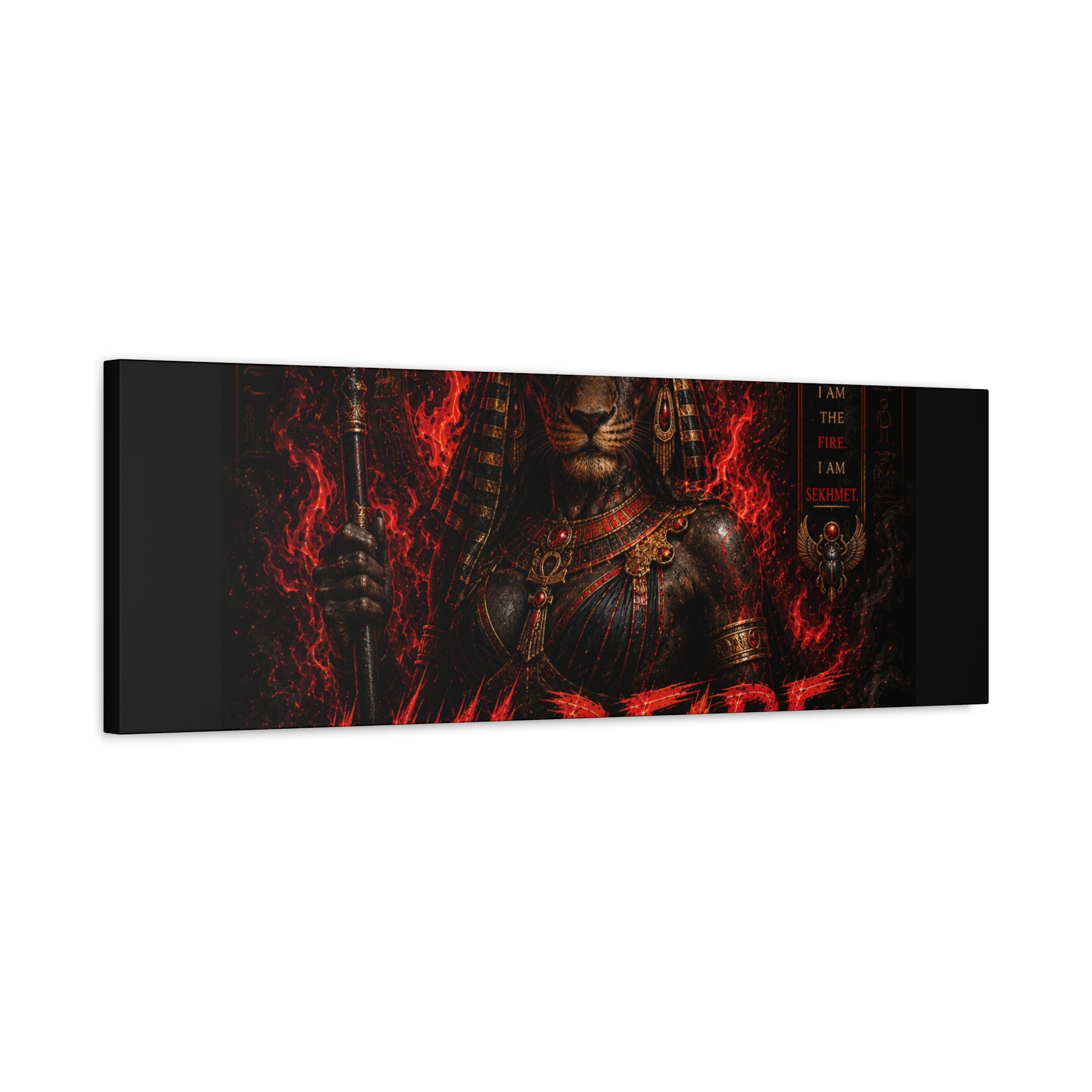 Wildfire Sekhmet Canvas — ‘WILDFIRE Matte Stretched Wall Art