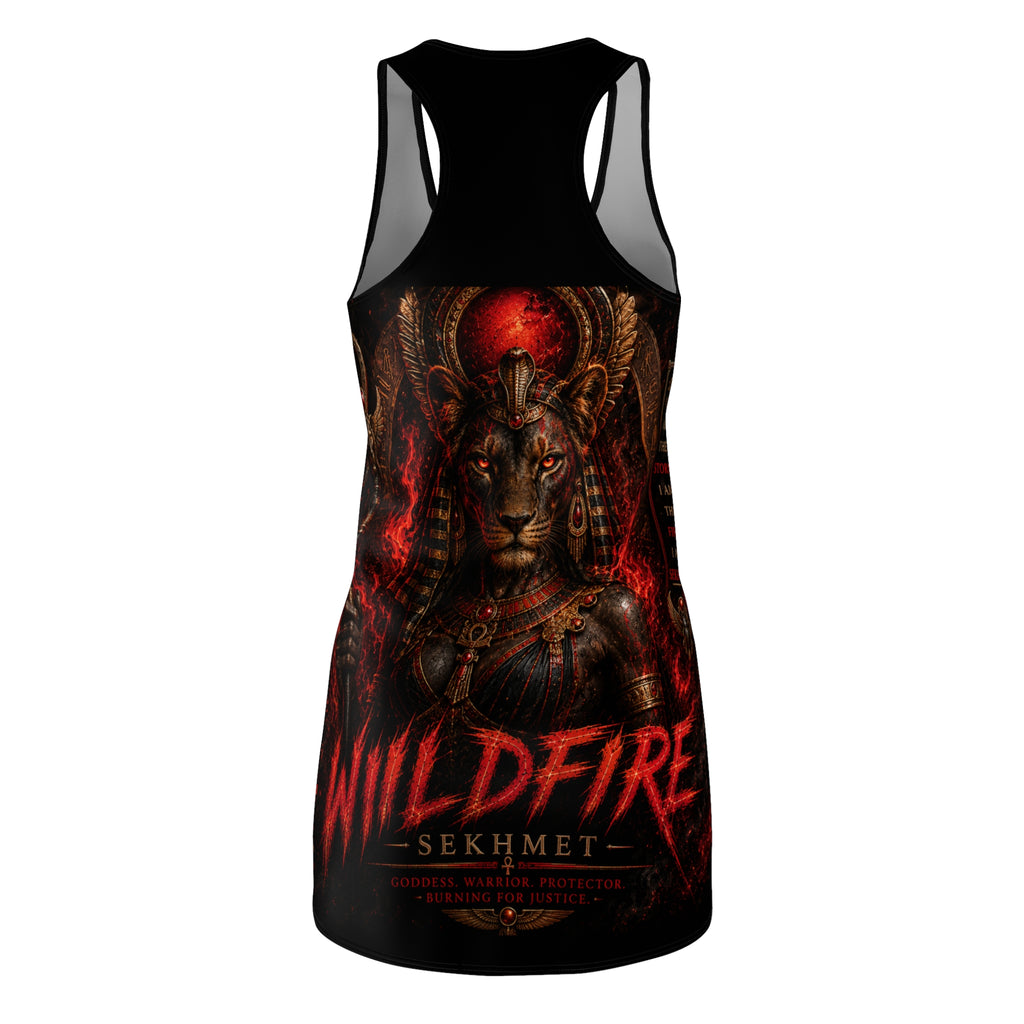 Wildfire Sekhmet Racerback Dress —  Flame Graphic