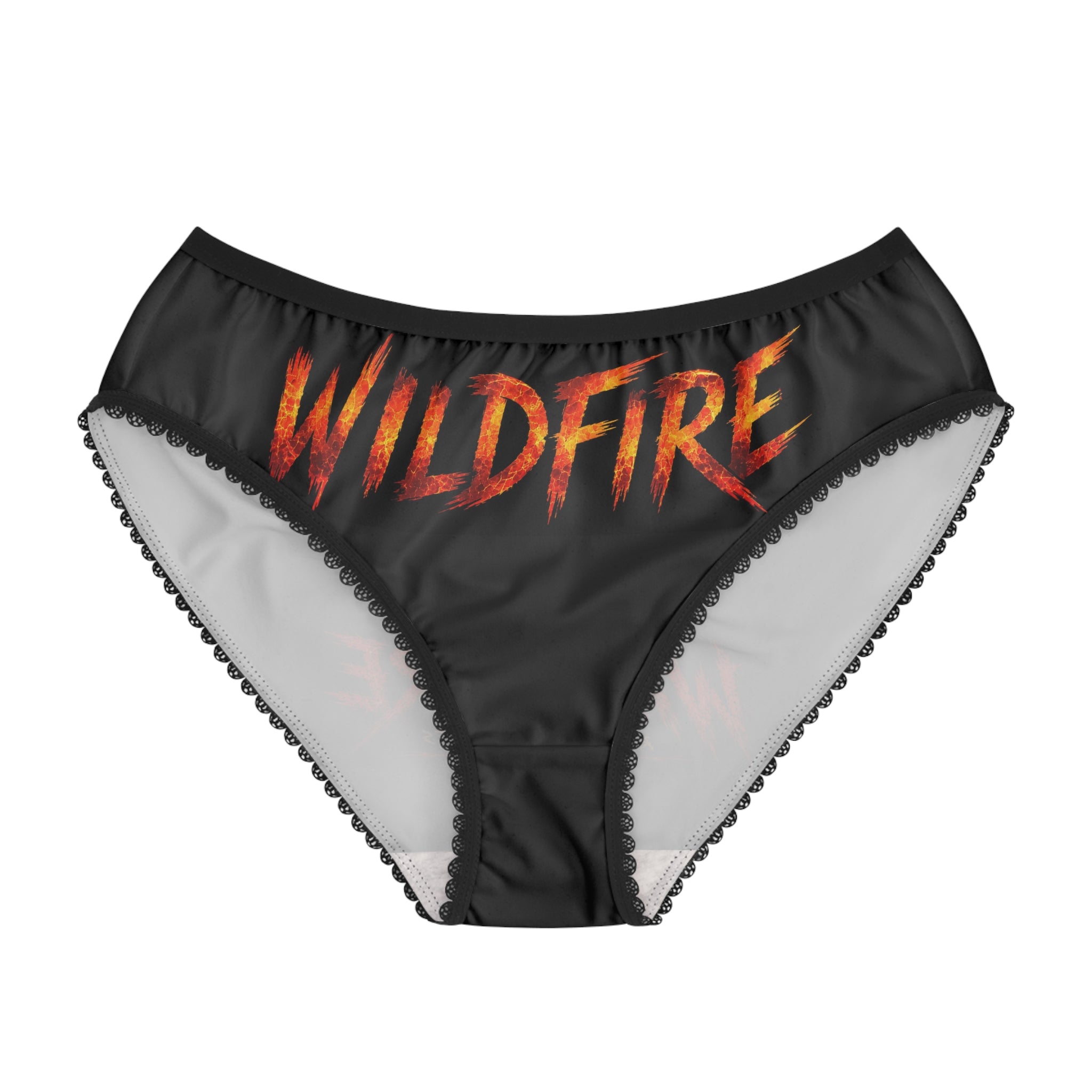 Wildfire Rising Pheonix Briefs — Women's Fiery Pheonix Lace-Trim Underwear