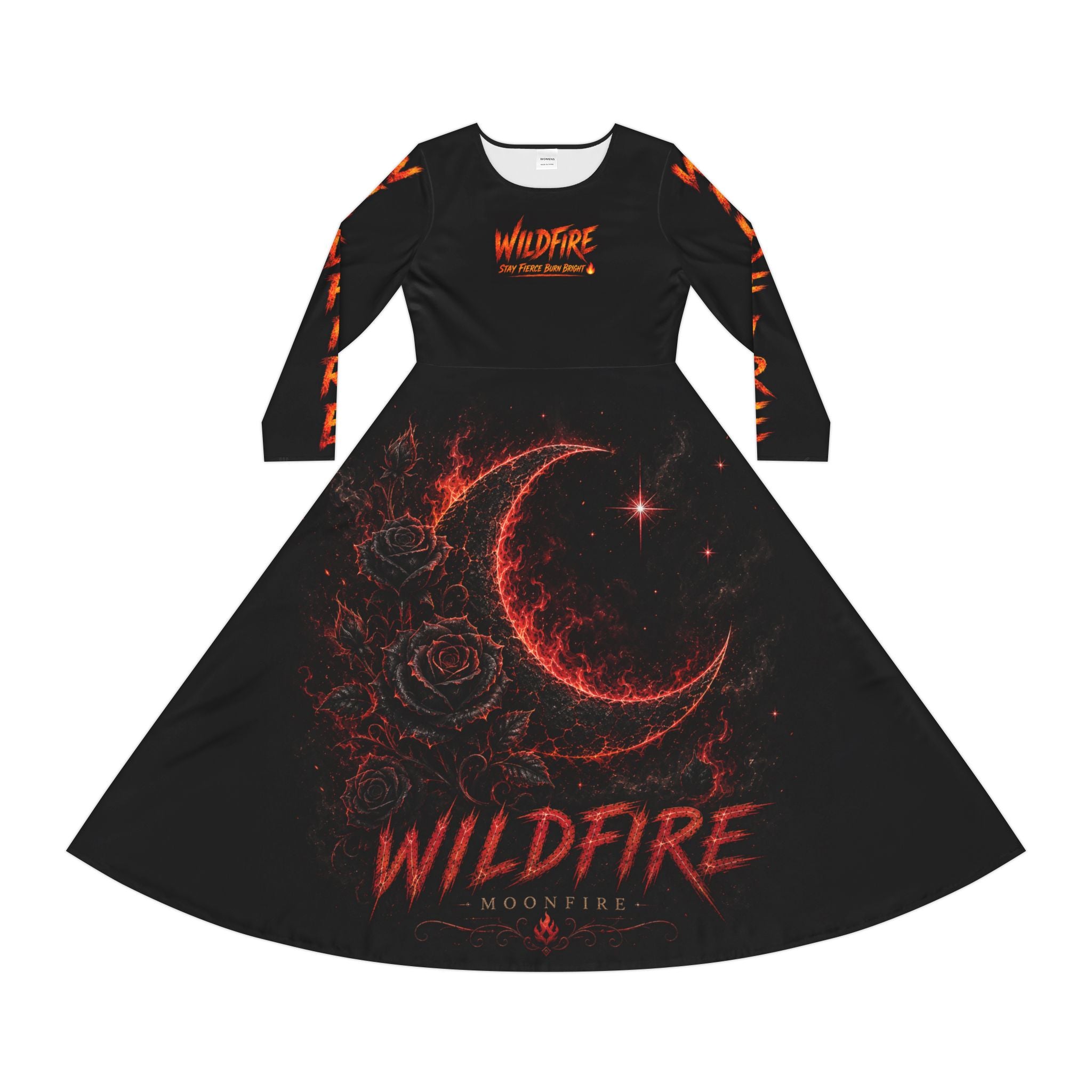 Wildfire Dance Dress — Moonfire Long Sleeve Performance Dress