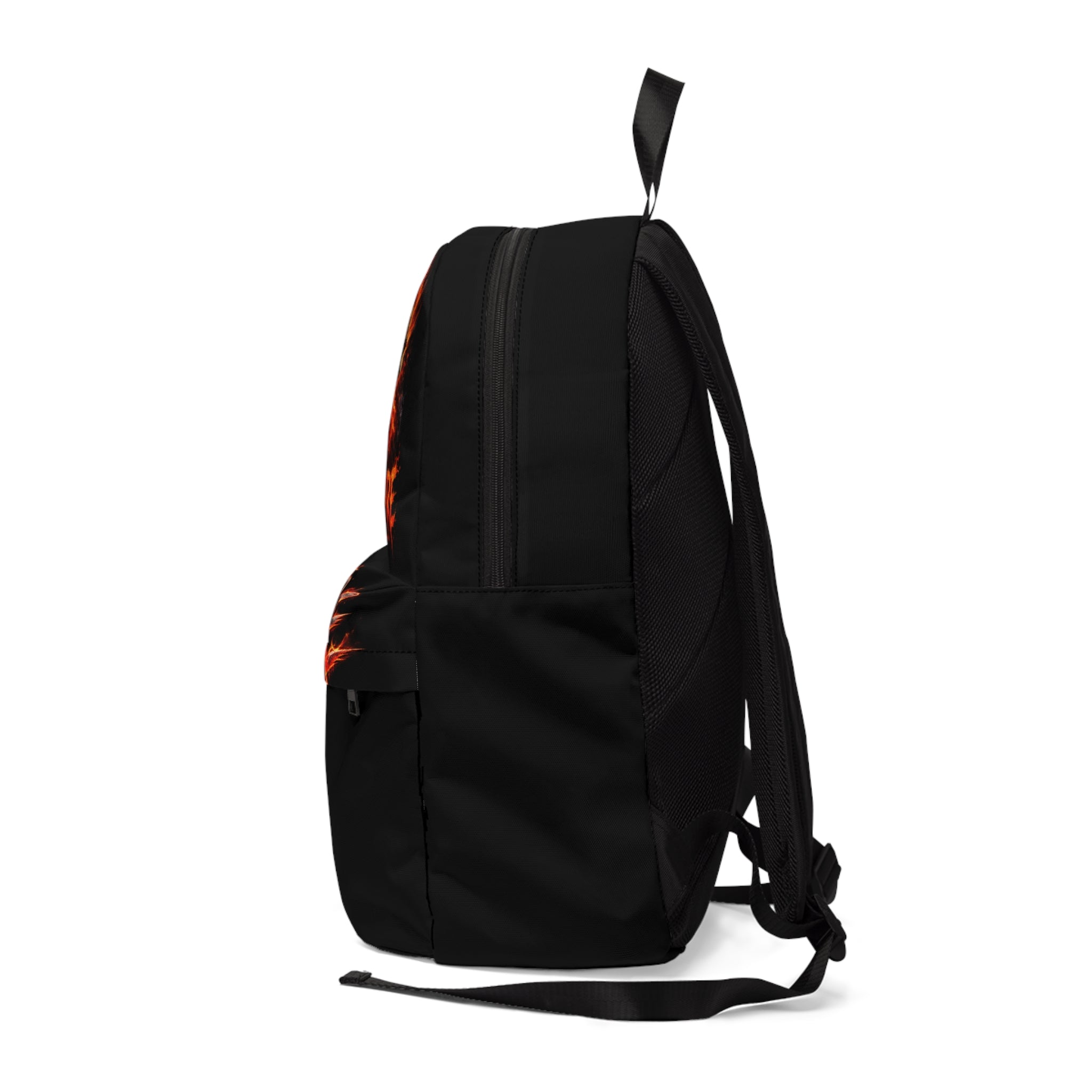 Wildfire Lion Backpack — Fiery Roaring Lion Graphic Bag
