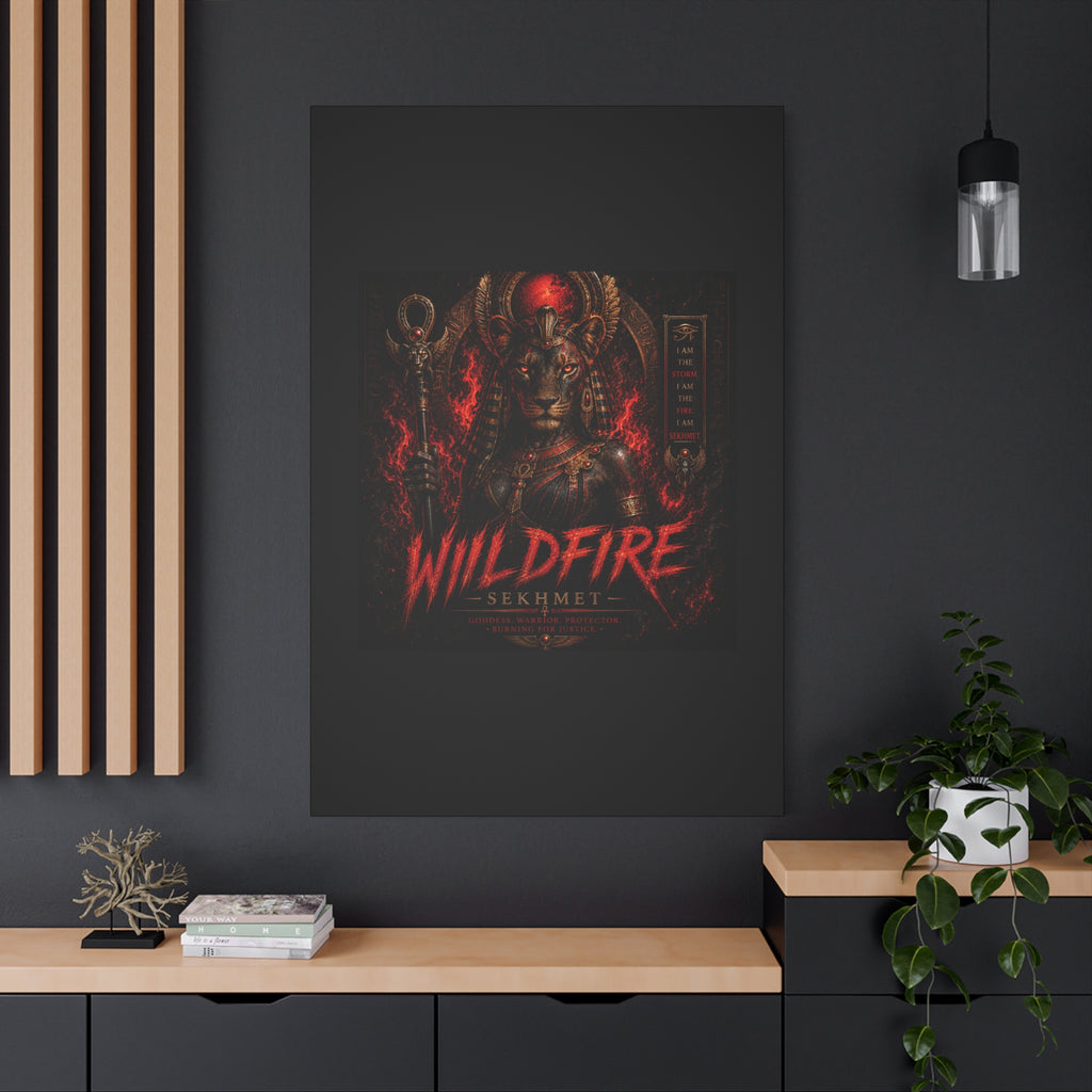 Wildfire Sekhmet Canvas — ‘WILDFIRE Matte Stretched Wall Art