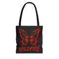Wildfire Anubis Tote Bag — "Stay Fierce, Burn Bright" All-Over Print Tote