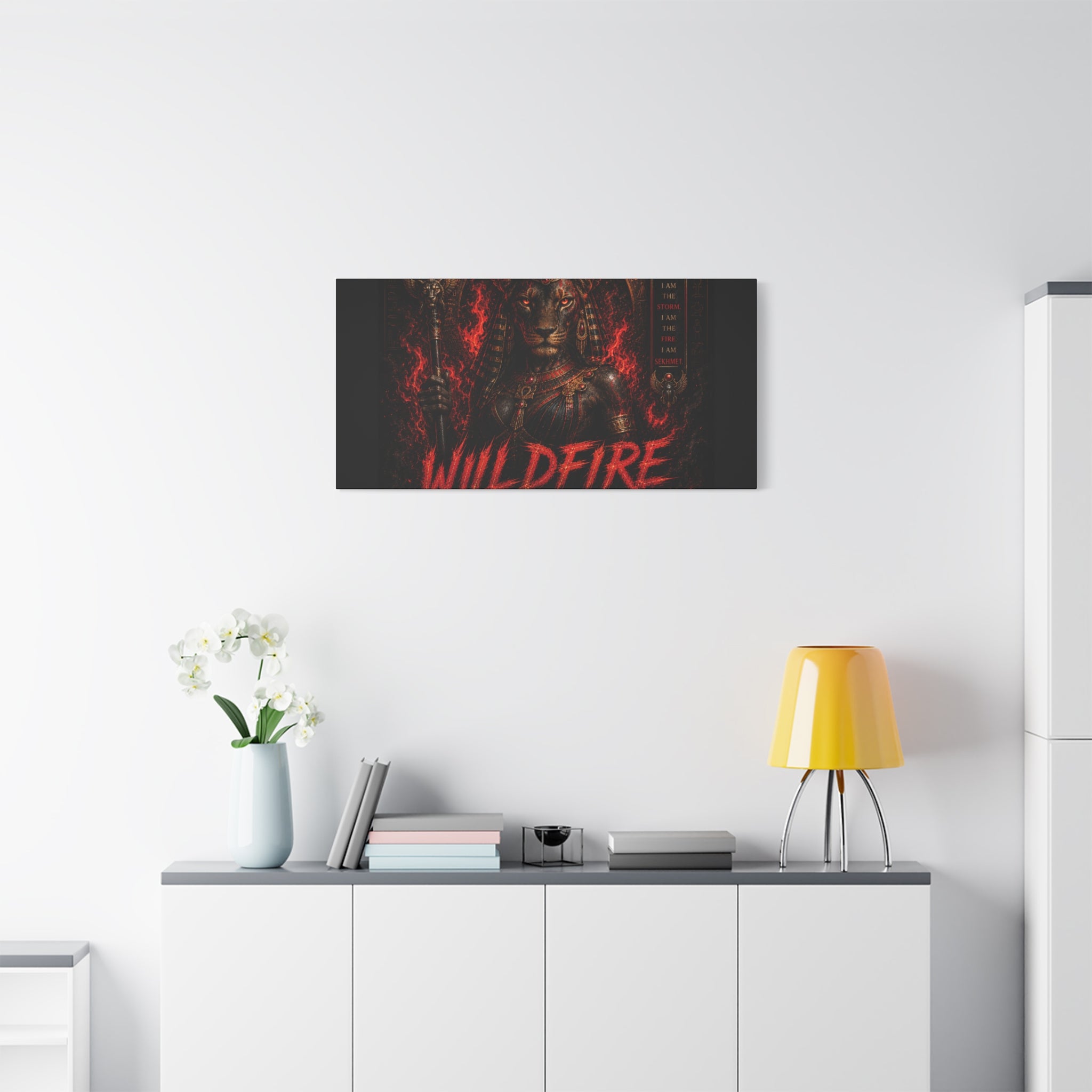 Wildfire Sekhmet Canvas — ‘WILDFIRE Matte Stretched Wall Art