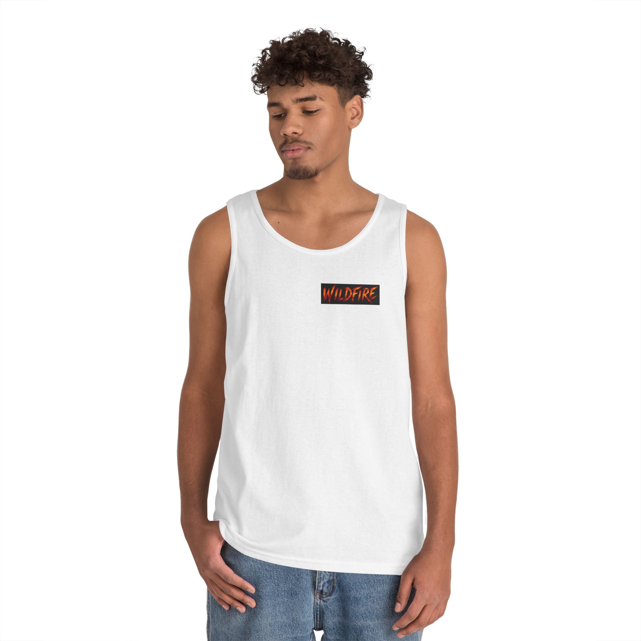 Wildfire Motorbike Tank Top — Wildfire Graphic Flame Freedom Tee