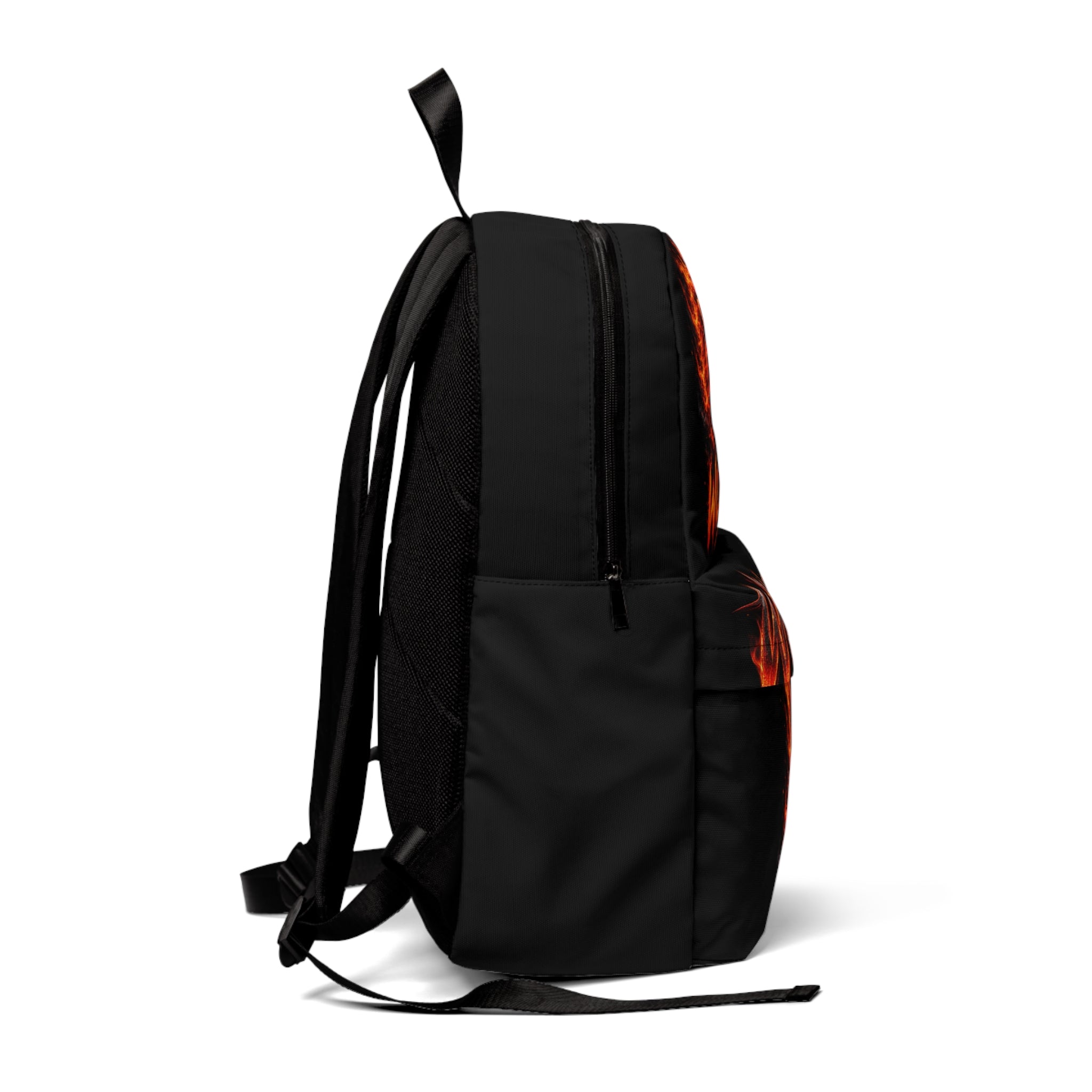 Wildfire Lion Backpack — Fiery Roaring Lion Graphic Bag
