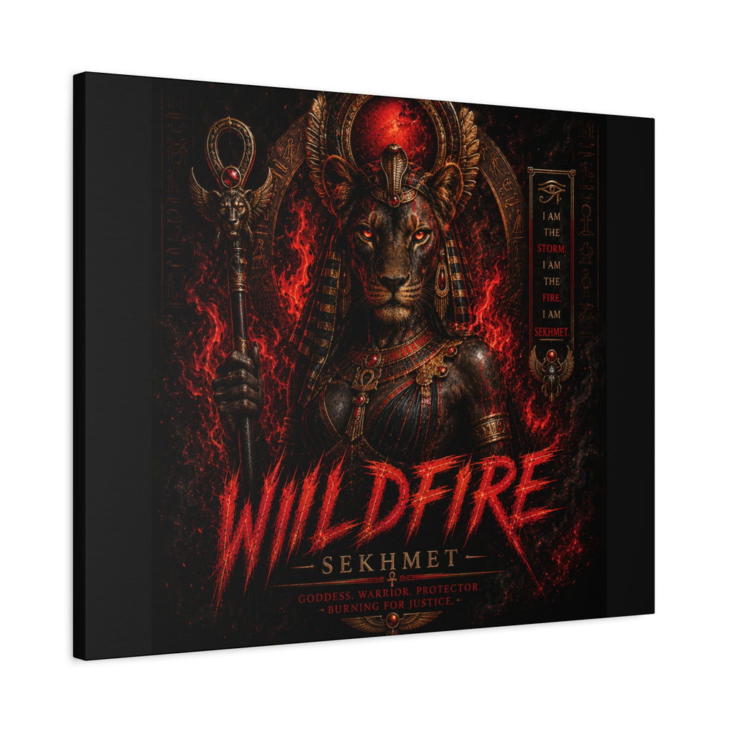 Wildfire Sekhmet Canvas — ‘WILDFIRE Matte Stretched Wall Art
