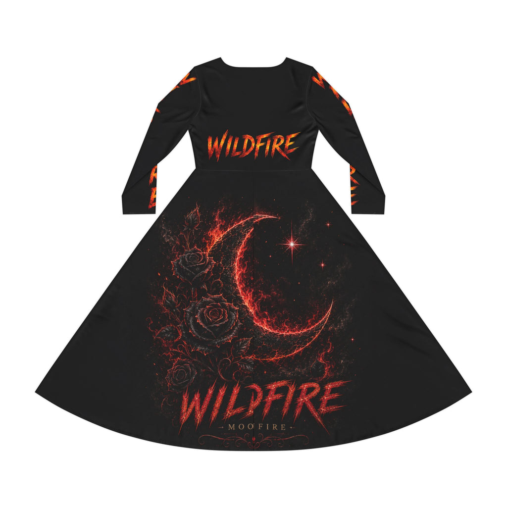 Wildfire Dance Dress — Moonfire Long Sleeve Performance Dress