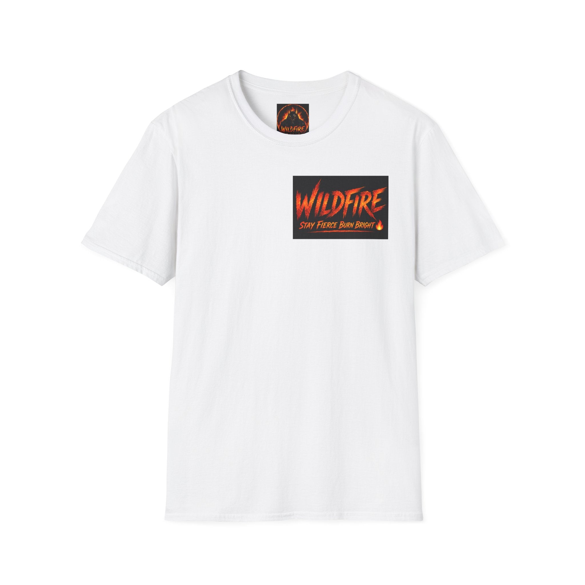 Wildfire Wolf T-Shirt - "Stay Fierce, Burn Bright" Graphic Tee