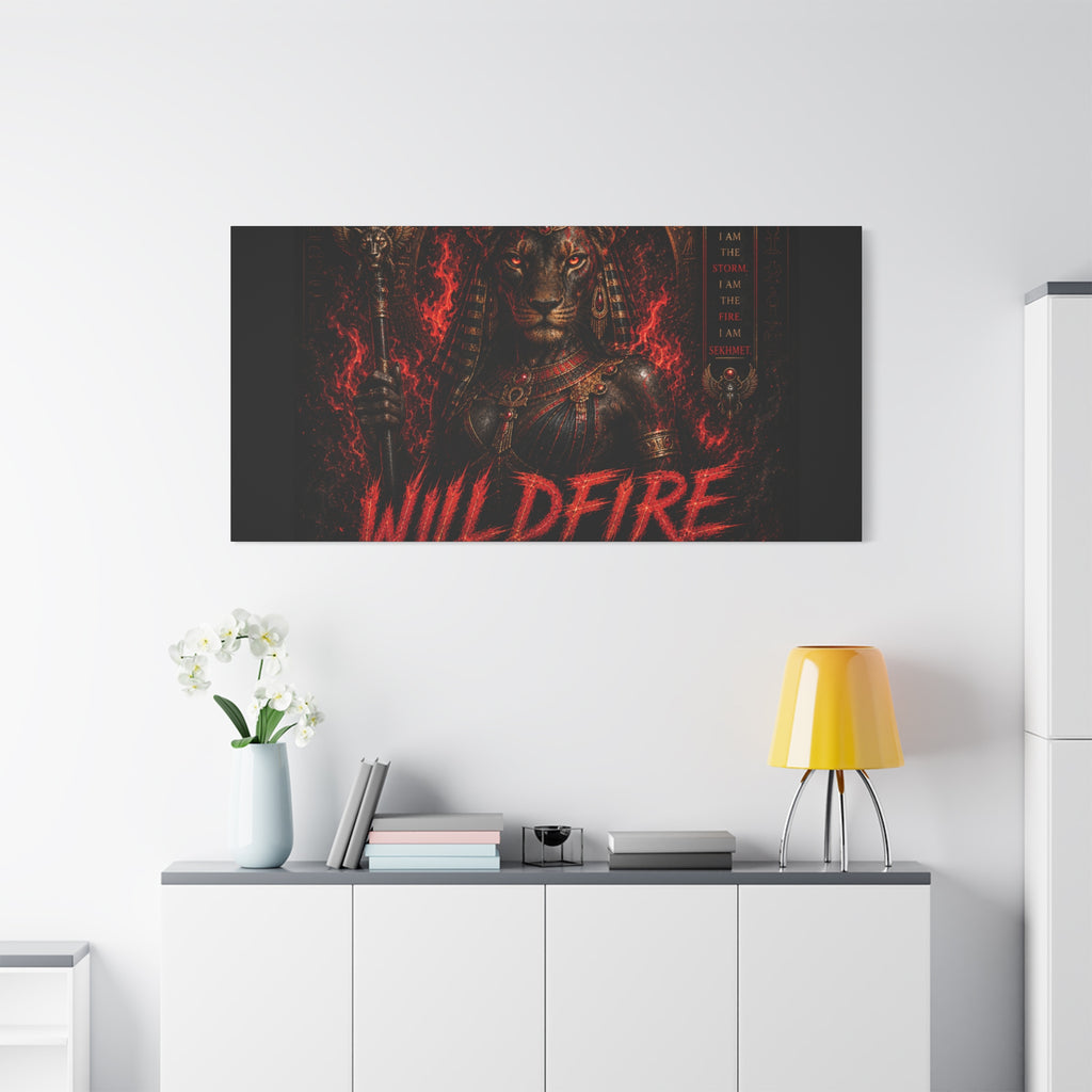 Wildfire Sekhmet Canvas — ‘WILDFIRE Matte Stretched Wall Art